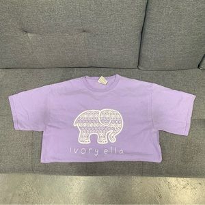 Ivory Ella Lilac Elephant T-Shirt